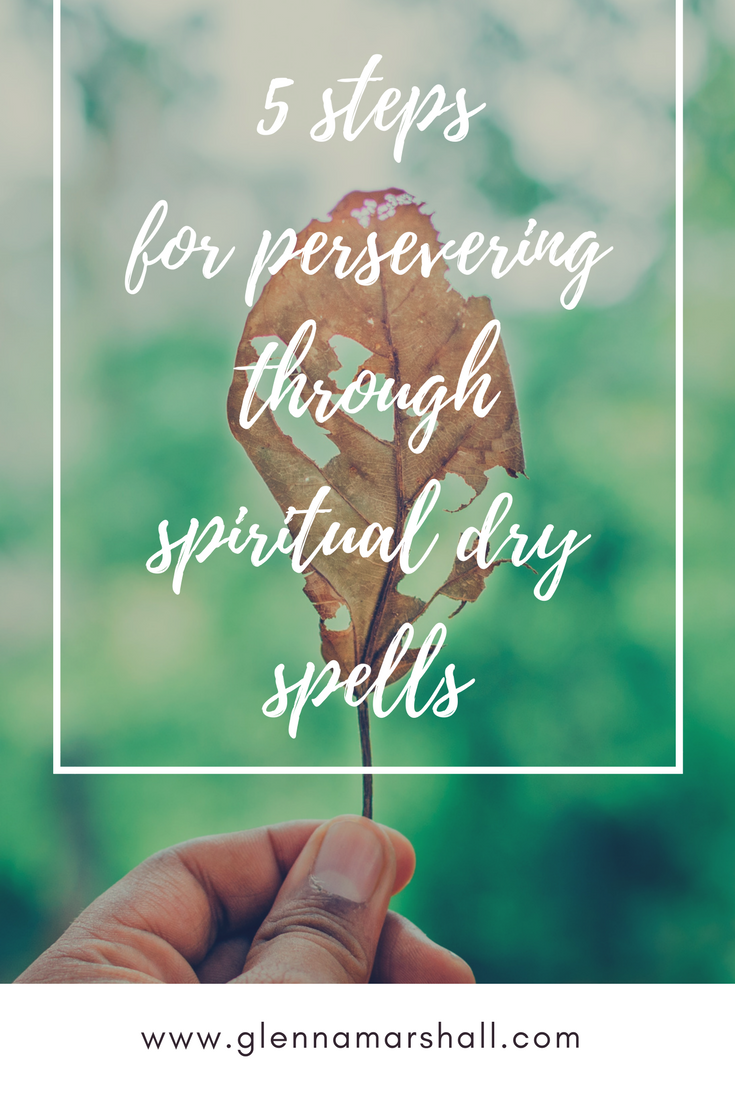 5 Steps For Persevering Through A Spiritual Dry Spell • Glenna Marshall